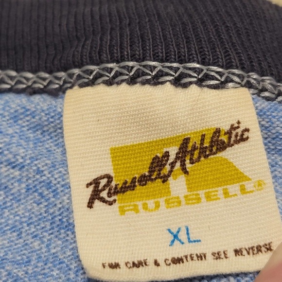 VTG 70s UConn Huskies Men XL Russell Athletic USA University Connecticut T Shirt - Picture 6 of 16